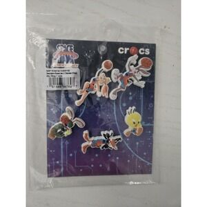 Crocs Jibbitz Space Jams 2 - 5 Pack Shoe Charms, Bugs Bunny, Daffy‎ Duck, Tweety